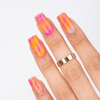 Esmalte híbrido MollyNails Neons Candy Pink sin HEMA/Di-HEMA, 8 g, n.º 75
