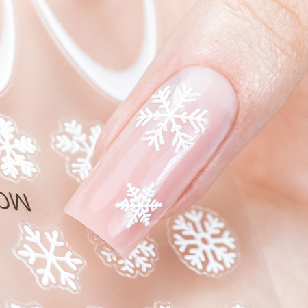 Self-adhesive Christmas nail stickers / French / French smile line MollyNails MO-461