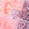 Boîte à bijoux décorée de nœuds, d'étoiles et de cœurs BKHZ-014