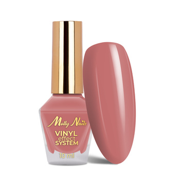 Klassischer Nagellack STEP 2: Color Lacquer Vinyl Effect System MollyNails Rose Pink 10 ml