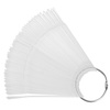 Échantillonneur inversé à pointe sur roue pour gels, vernis hybrides et poudres, transparent, 50 pièces