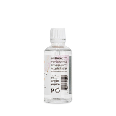 Limpiador perfumado 3 en 1 con efecto abrillantador para eliminar la capa pegajosa Magic Super Shine Finisher con pipeta de MollyNails, 50 ml
