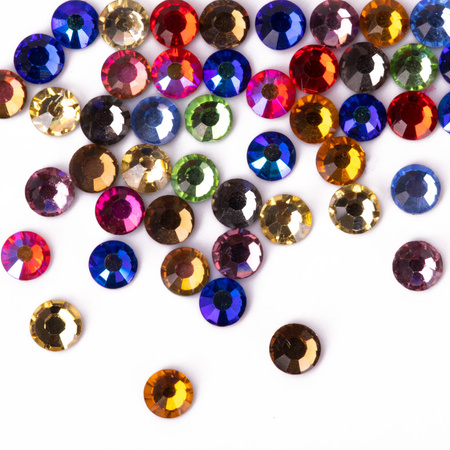 Strass per unghie in vetro SS10 Mix circa 50 pezzi.