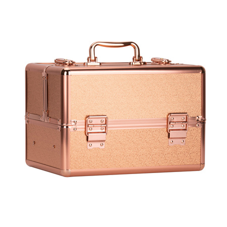 M cosmetic case for nail polish, total rose golden