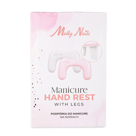 MollyNails White Manicure Stand with Legs