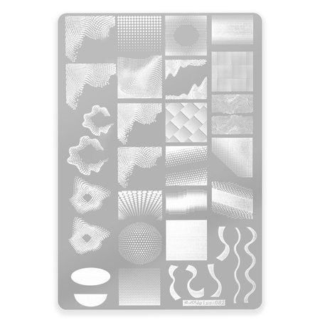 Plaque à motifs pour tampons plus-082