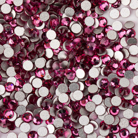 Strass per unghie in vetro SS10 Fucsia, circa 50 pezzi.