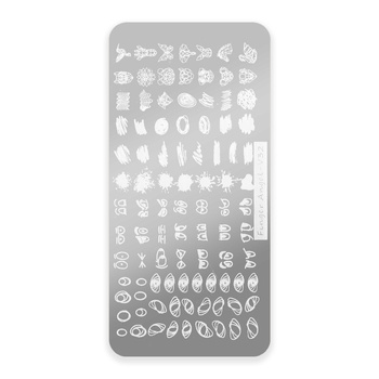 Plaque de tampons à motifs Finger Angel V32