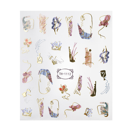 Self-adhesive nail stickers, designs TH-1112