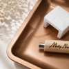 MollyNails Rectangular Copper Metal Tool Tray