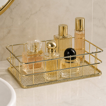 Gold Metal Basket Organizer No. 2