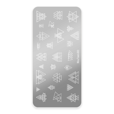 Piastra per timbri con motivi Mouteen n. 003