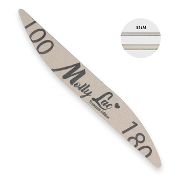 Sichere Nagelfeile, Paket „Boot, Welle, Ellipse“ MollyLac slim 100/180