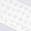 Plaque pour tampons à motifs Mouteen n° 013
