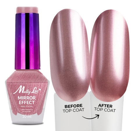 Klassischer Nagellack MollyLac Mirror mit Spiegel-/Metalleffekt Nr. 05 10 ml