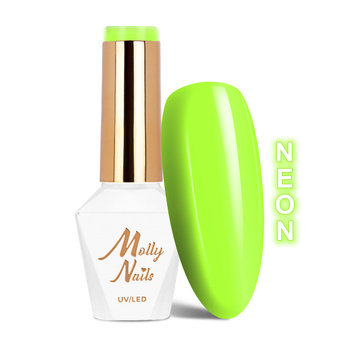MollyNails Neons Neon Kiwi HEMA/Di-HEMA Free Hybrid Nail Polish 8g No. 78