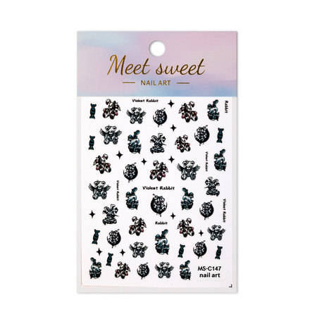 Thin self-adhesive Halloween nail stickers MS-C147