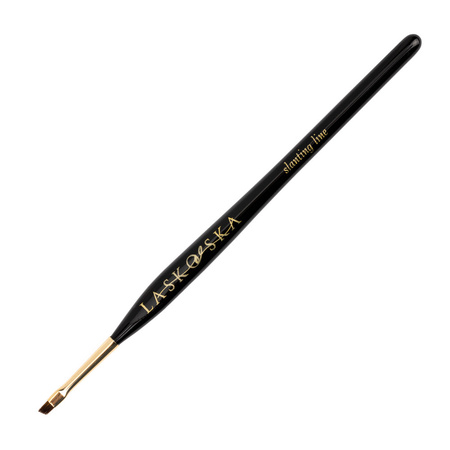 Pennellino per gel Slanting Line nero, setole oblique, lunghezza setole 5 mm, Laskovska Brushes