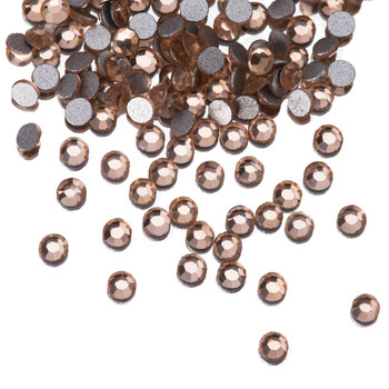 Strass de cristal para uñas SS3 Light Peach, aprox. 50 unidades.