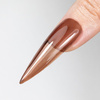 Colorful top coat without washing Crystal Glass MollyNails Chocolate HEMA/Di-HEMA Free 10g