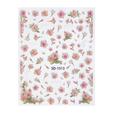 5D Self-Adhesive Flower Nail Stickers SD-1513 MollyNails