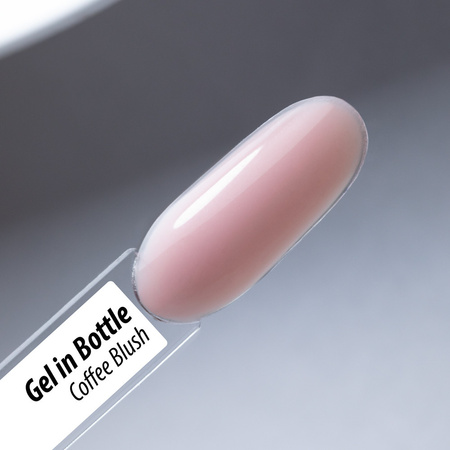 Gel Builder in a Bottle with a Brush - Gel in Bottle by MollyNails Pro Salon Coffee Blush (HEMA/Di-HEMA Free) 15g