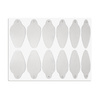 Moules autocollants en silicone pour Dual Form ovale ST012-3 MollyLac, 24 pièces