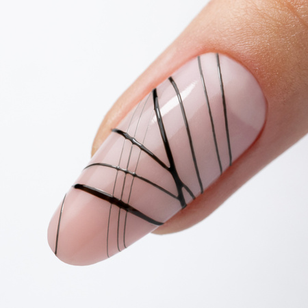 Гель для декорування Spider Gel MollyNails black чорний, без HEMA/Di-HEMA, 5 г
