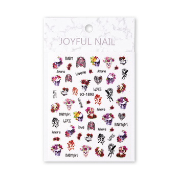Thin self-adhesive Halloween nail stickers JO-1893