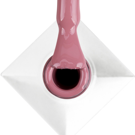 Esmalte híbrido MollyNails Glamour Women Powder Pink Dress sin HEMA ni Di-HEMA, 8 g, n.º 03