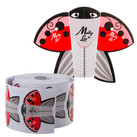 Ladybug ladybug nail mold templates MollyLac 500 pcs