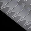 Set combinado de moldes de silicona de doble forma para manicura francesa, 12 unidades