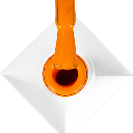 Гібридний лак MollyNails Neons Juicy Orange без HEMA/Di-HEMA, 8 г, № 72