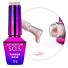 Base de caucho para uñas flexibles, manicura y pedicura S.O.S. Antidotum MollyNails Endless Flame 10 g
