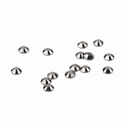Strass para uñas de cristal SS10 Jet Hematite, aprox. 50 unidades.