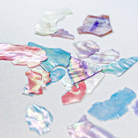 Crushed shells for decorating nails in a box No. 4