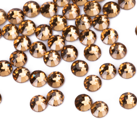 SS10 Light Topaz glass nail rhinestones, approx. 50 pcs.