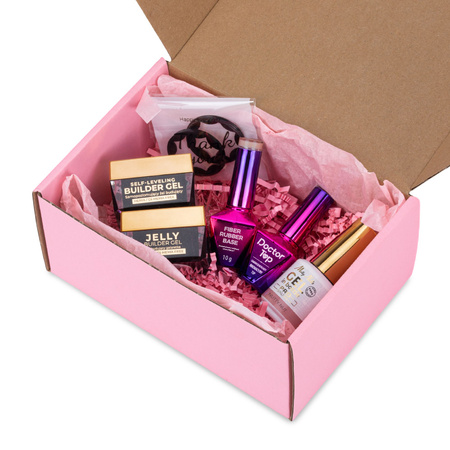 MollyNails PRO MATCH SYSTEM 4+1 Nutty Nut 3 Aufbau-Gele + Grundierung + Doctor Top 10 g