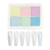 Nagellackpulver mit Spiegeleffekt, 6er-Set MollyNails Nr. 8