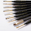 Gelpinsel „Slanting Line“, schwarz, schräg, Borstenlänge 5 mm, Laskovska Brushes