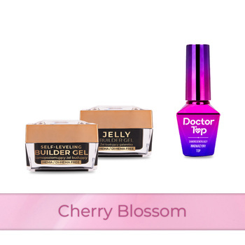 PRO MATCH SYSTEM 2+1 Cherry Blossom: 2x żele 15g: Jelly&SelfLeveling+Doctor Top 10g GRATIS