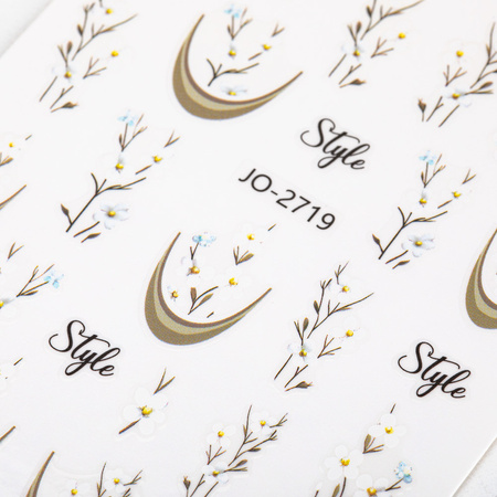 Self-adhesive flower nail stickers JO-2719