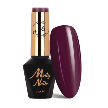 Lakier hybrydowy MollyNails Juicy by Monika Mielniczuk HEMA/Di-HEMA free 8g Nr J6