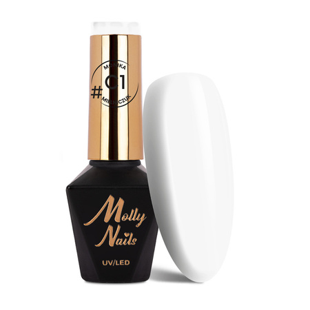 Vernis hybride MollyNails Classic par Monika Mielniczuk, sans HEMA/Di-HEMA, 8 g, n° C1
