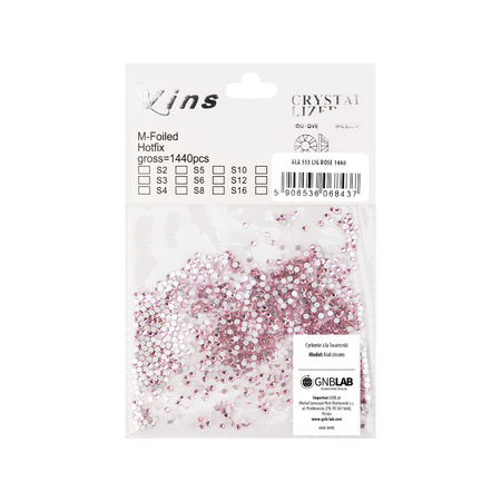 Glas-Strasssteine für Nägel SS5 Light Rose ca. 1440 Stück pro Packung
