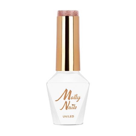 Vernis hybride MollyNails Duo Flashing Lights Metamorphosis sans HEMA/Di-HEMA, 8 g, n° 607