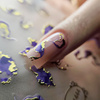 Selbstklebende Nagelsticker, Muster TH-1444