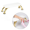 Support pour manucure sur pieds dorés MollyNails, blanc