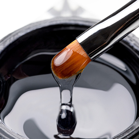 Самовирівнювальний гель-білдер середньої густини MollyNails Clear, без HEMA/Di-HEMA, 15 г