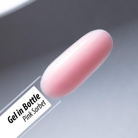 Żel budujący w butelce z pędzelkiem Gel in Bottle MollyNails Pro Salon Pink Sorbet HEMA/Di-HEMA Free 15g